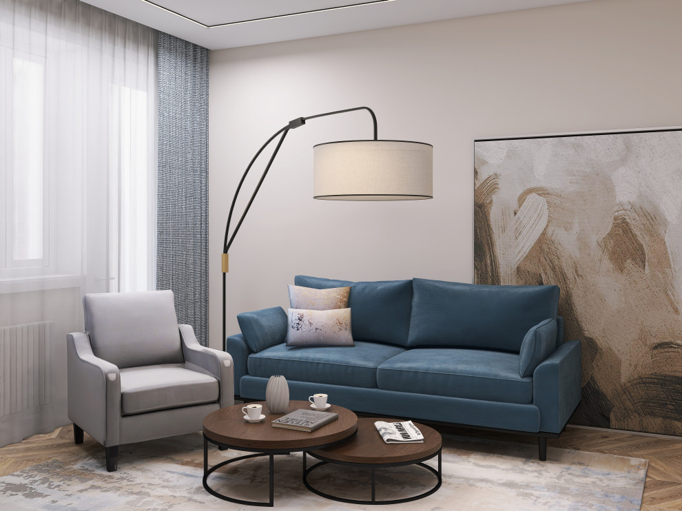 Проект гостиной в современном стиле