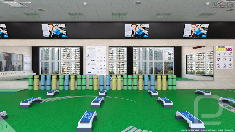 Зал групповых занятий GYM series XENON-VDELUXE