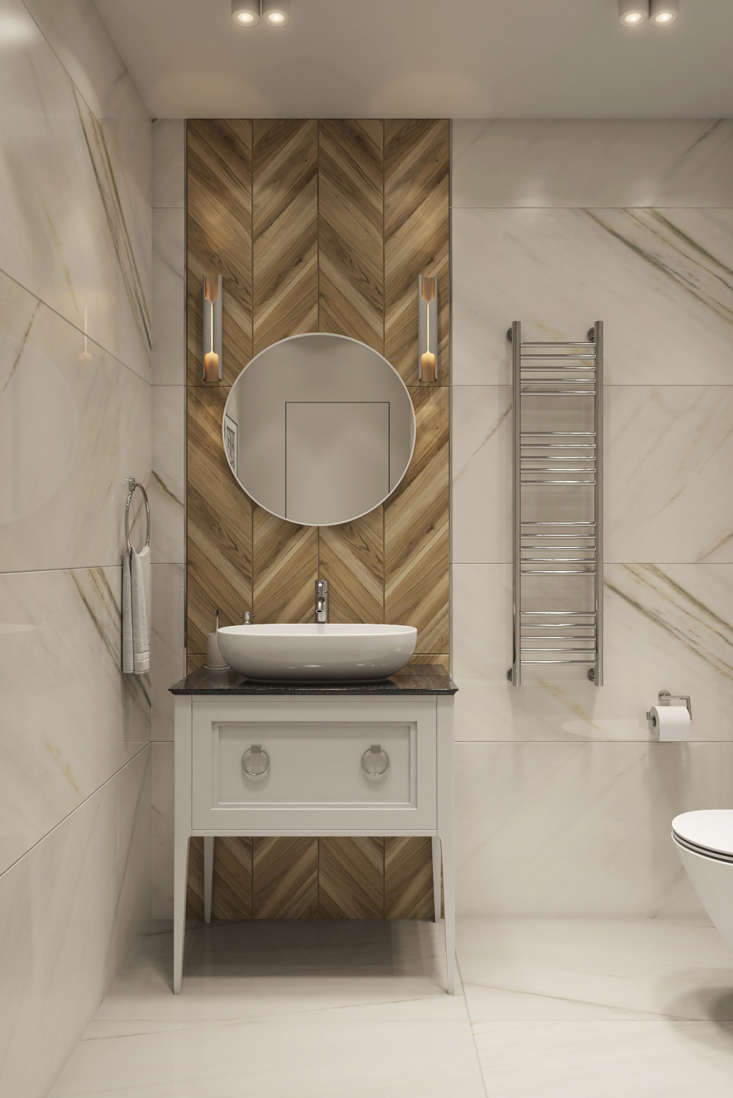 Визуализация однокомнатной квартиры 38 м2