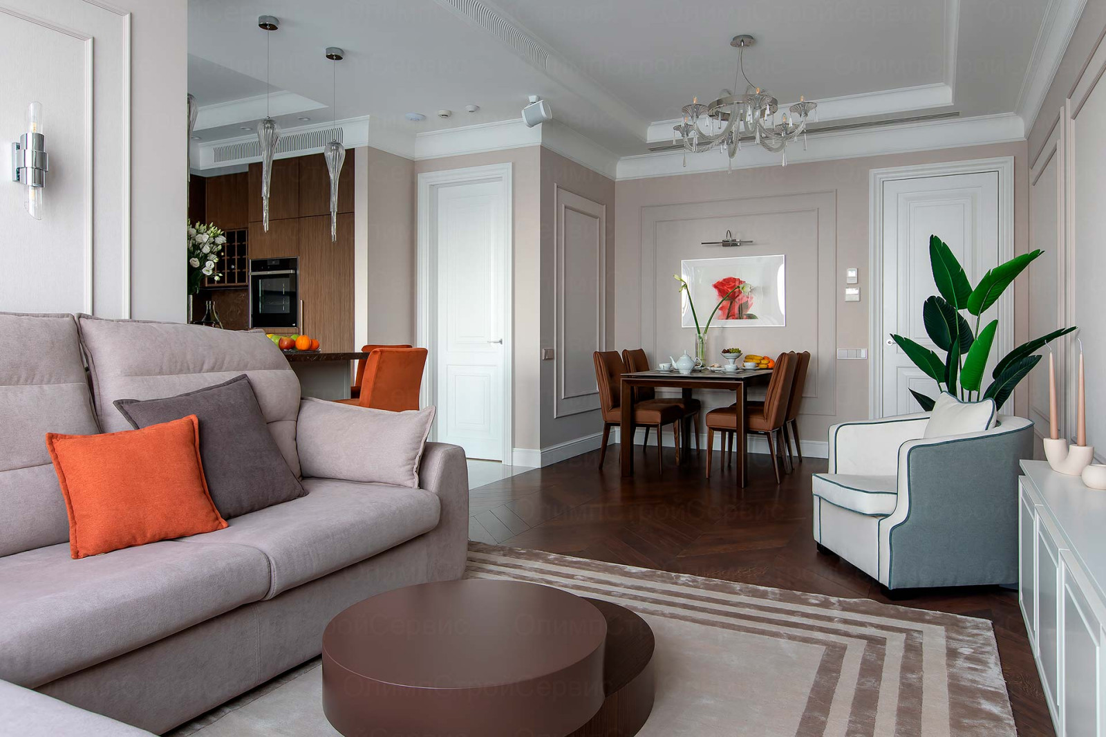 РЕМОНТ 4-КОМНАТНОЙ КВАРТИРЫ В ЖК РОЗМАРИН