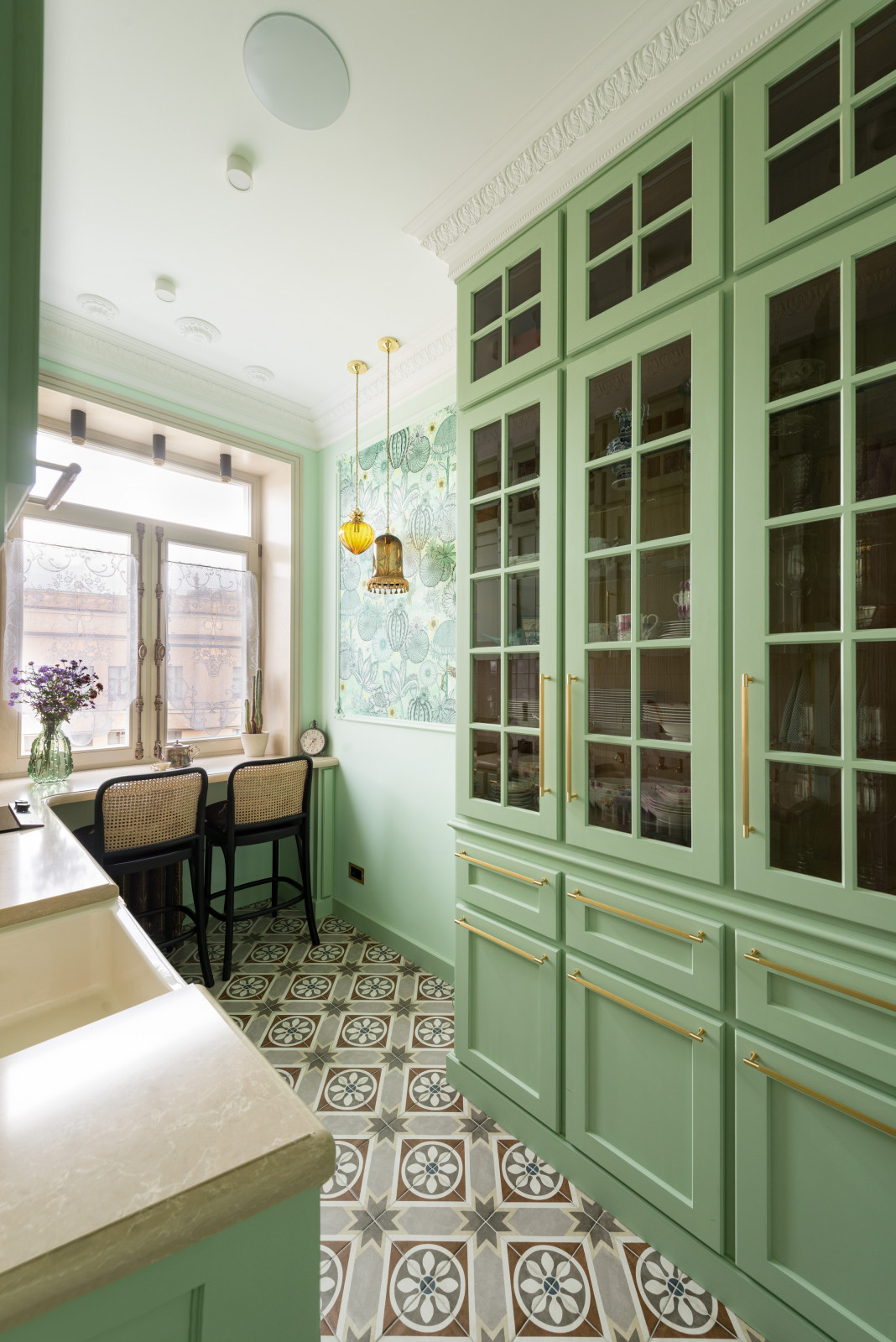 Кухня в духе парижского Laduree