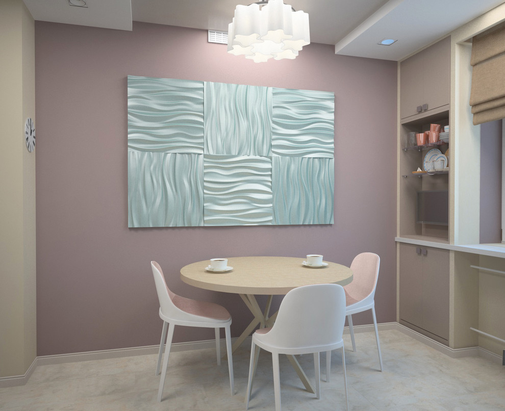 Квартира для Балерины в пудровых тонах.