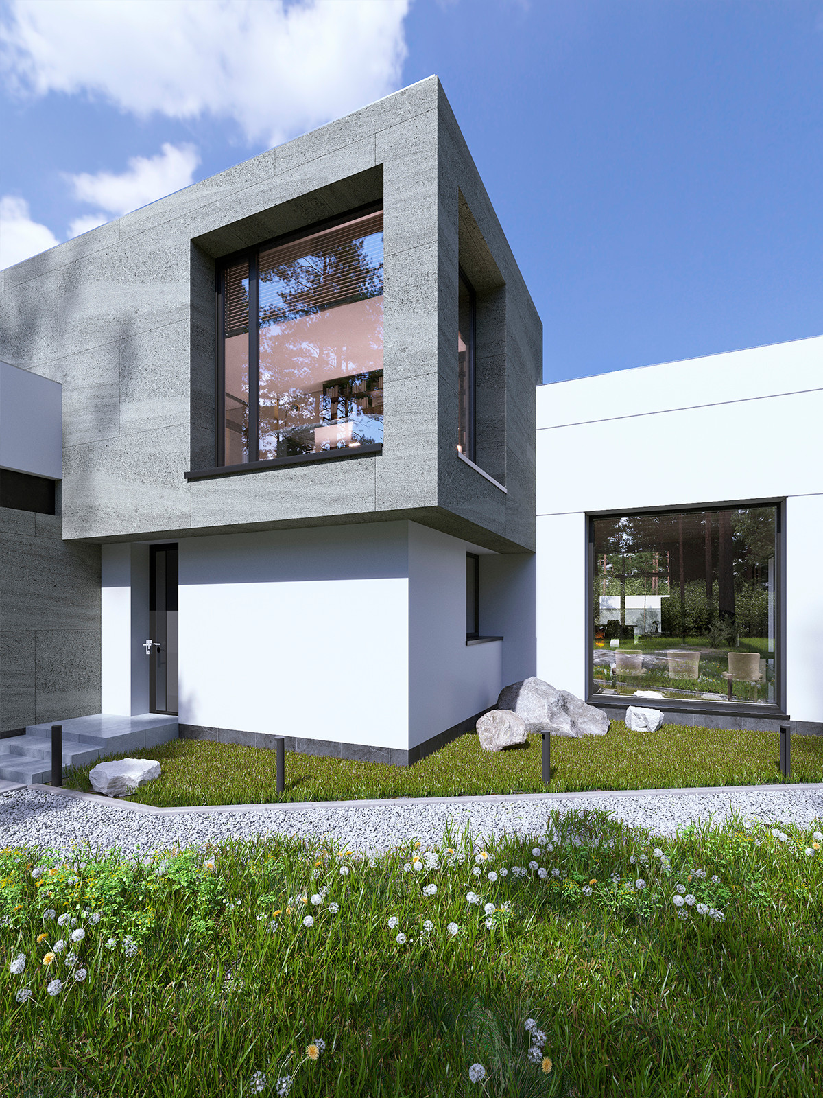 Частный дом в стиле "Хай-тек"