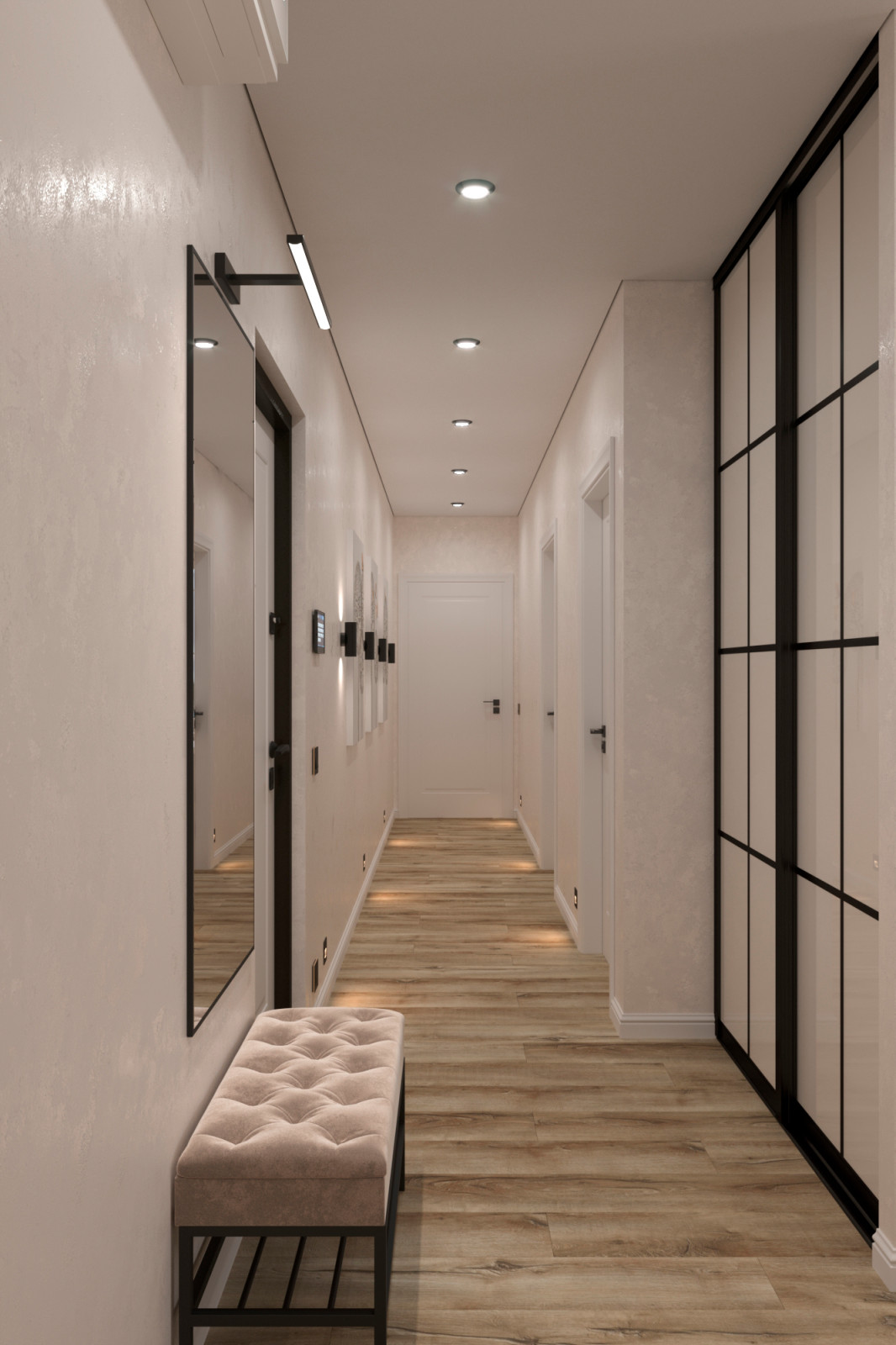 Обложка проекта: Квартира в ЖК "Шереметьевский дворец", 80 м.кв.