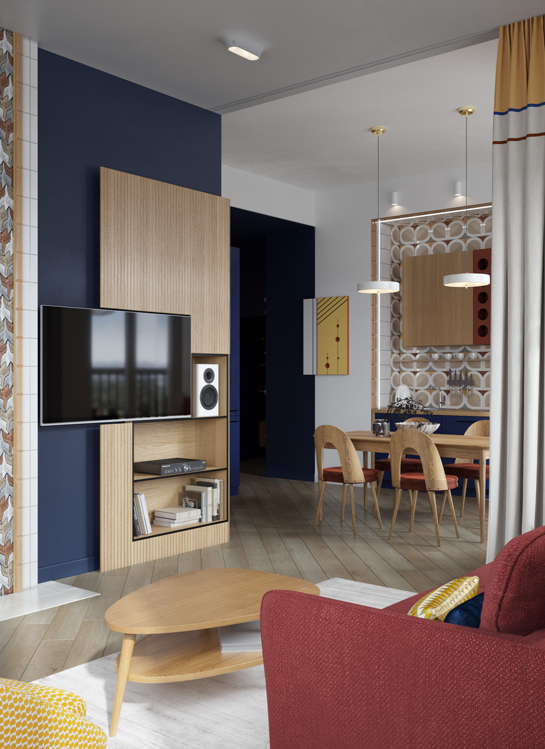 Обложка проекта: квартира 91 кв.м в ЖК Одинград