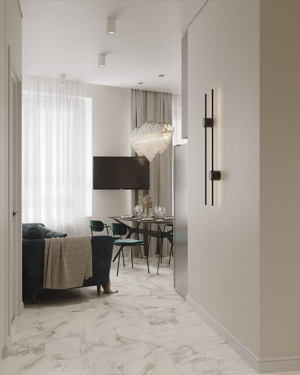 Раменки. Элегантный минимализм для молодой семьи