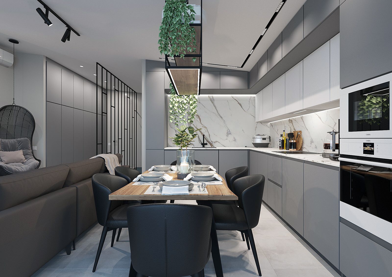 Двух-уровневая квартира для семьи с 3 детьми