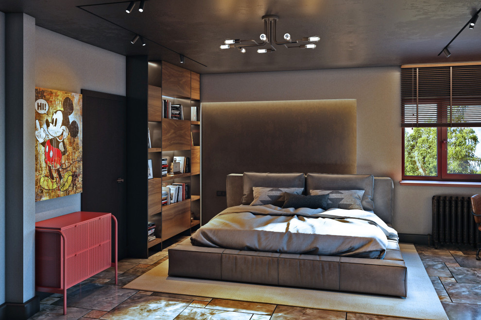 Подростковая комната в стиле лофт