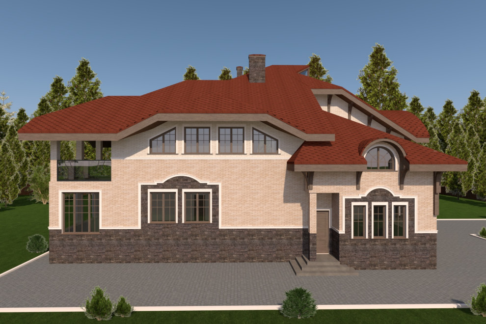 Дизайн фасада дома, Ленинградская область