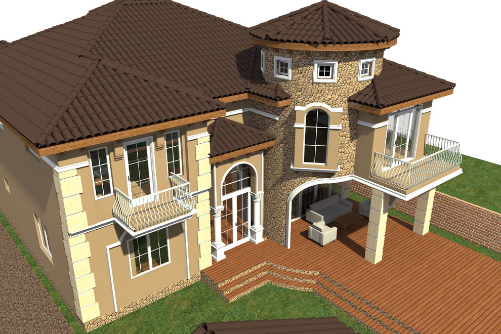 Северный Голливуд - Лос Анджелес. Дом в средиземноморском стиле.