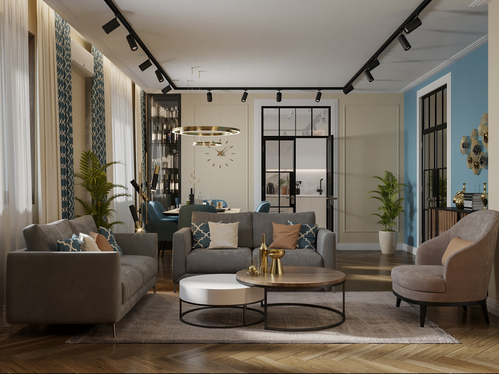 Дизайн квартиры в г. Омске ЖК "Серебряный берег"