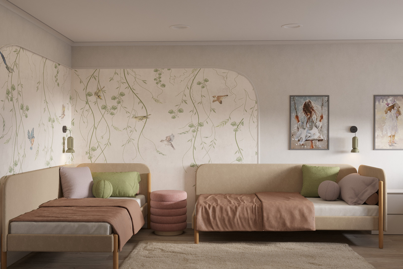 Квартира 80 м2 для семьи с двумя дочками