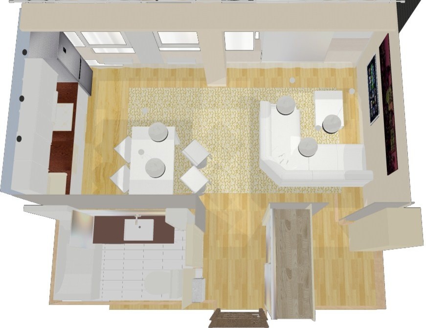 Квартира-студия - минимализм