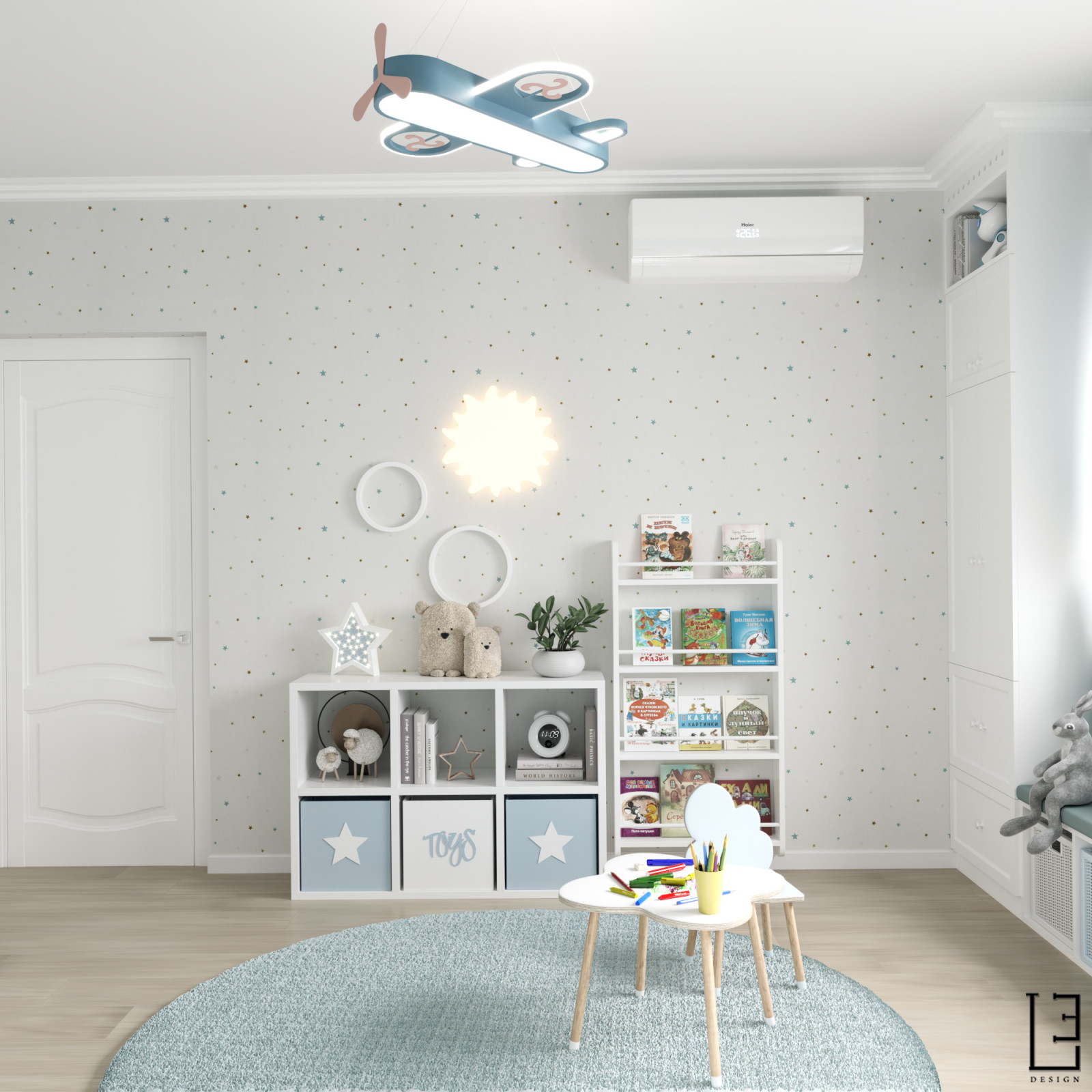 Проект детской комнаты для мальчика г. Москва