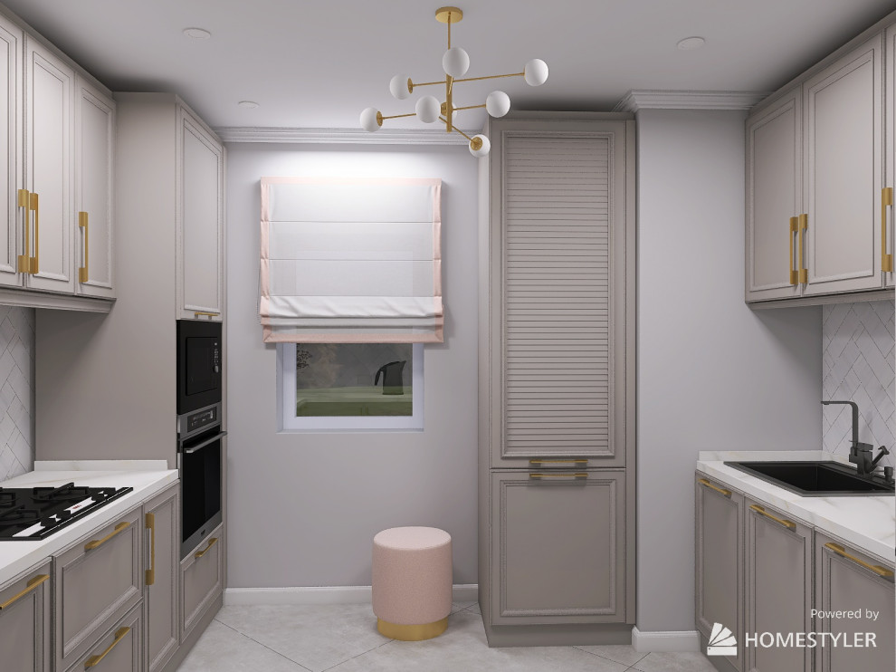 Обложка проекта: Кухня в современном стиле с элементами ар-деко