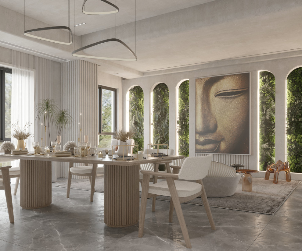 Проект гостиной в бохо стиле