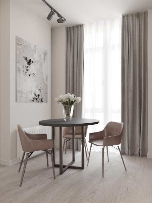 Дизайн-проект однокомнатной квартиры. Ростов-на-Дону. ЖК Династия