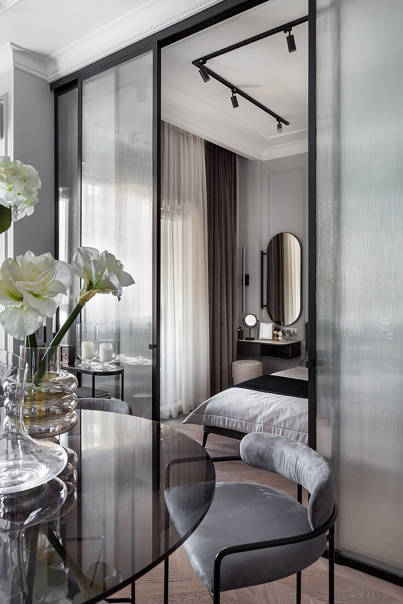 Элегантная квартира в стиле Total black