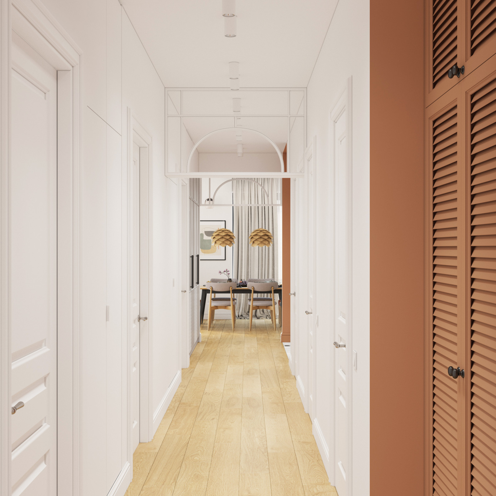 Дизайн интерьера четырехкомнатной квартиры в г. Москва