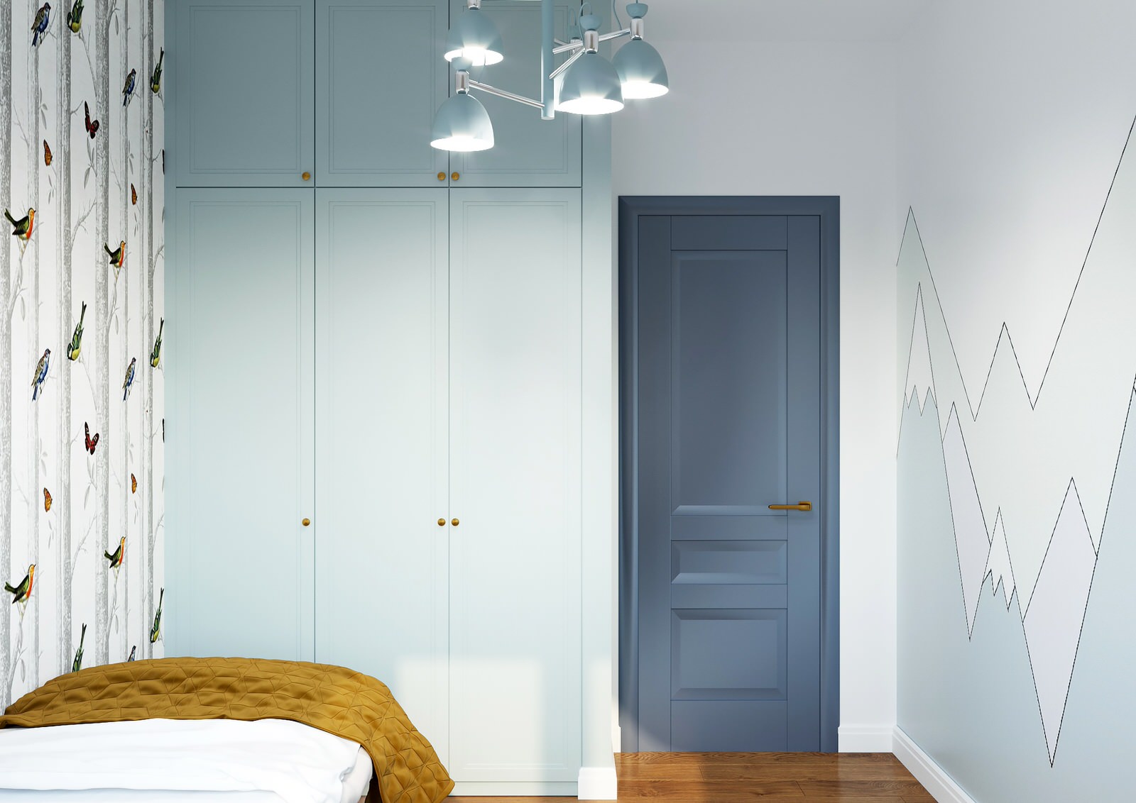 Проект трехкомнатной квартиры в Среднеземноморском стиле
