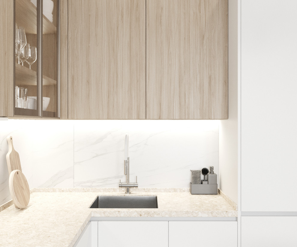 Кухня-гостиная в ЖК Аристократ