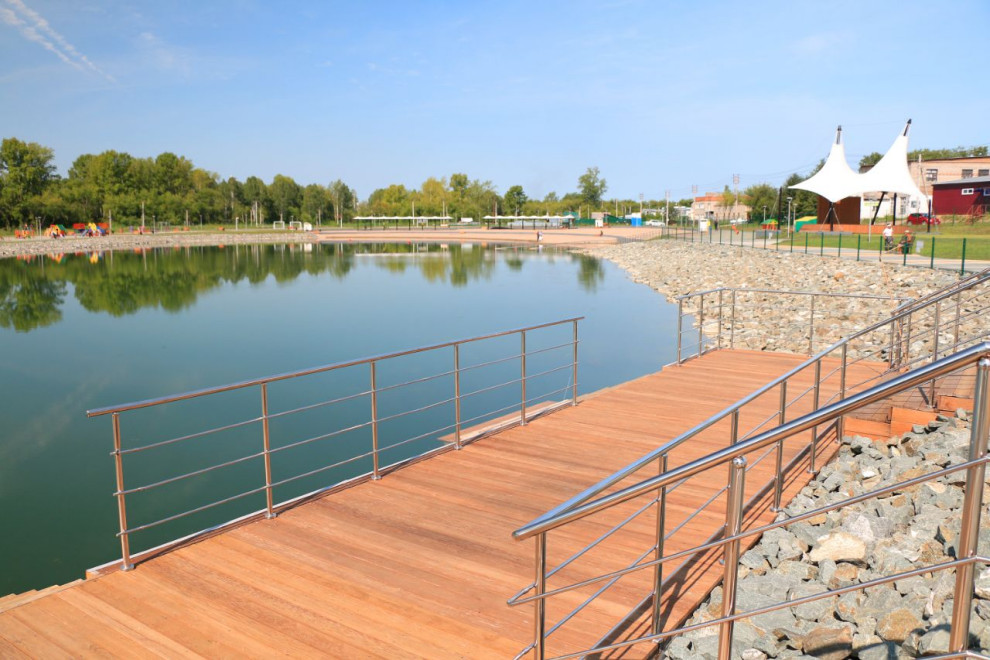 Обложка проекта: СТРОИТЕЛЬСТВО НАБЕРЕЖНОЙ И БЛАГОУСТРОЙСТВО ПЛЯЖНОЙ ЗОНЫ ОЗЕРА