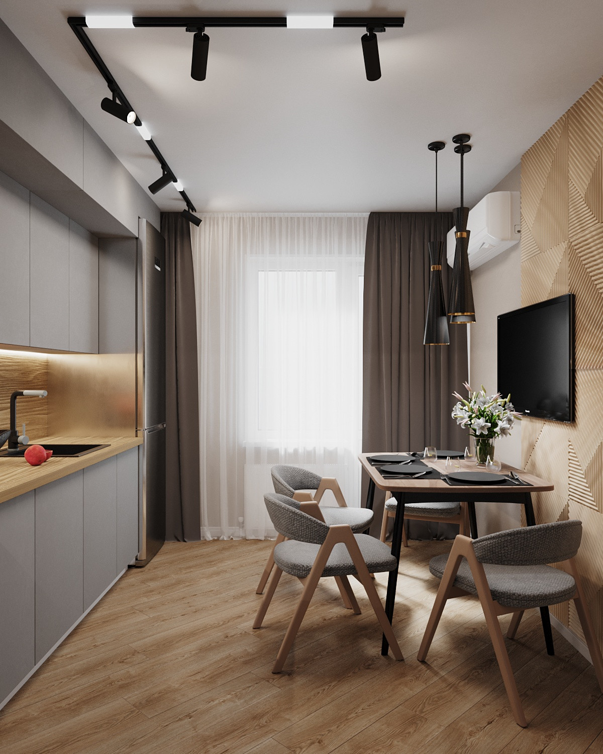 Обложка проекта: кухня в современном стиле