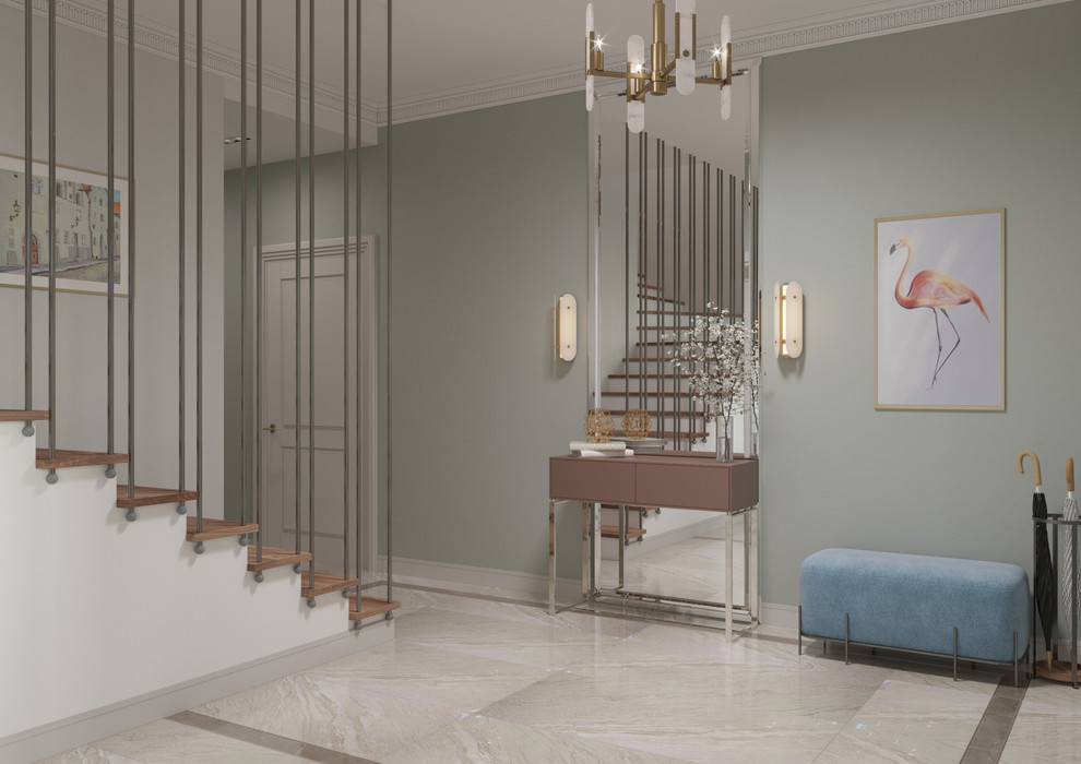 Дом с камином.