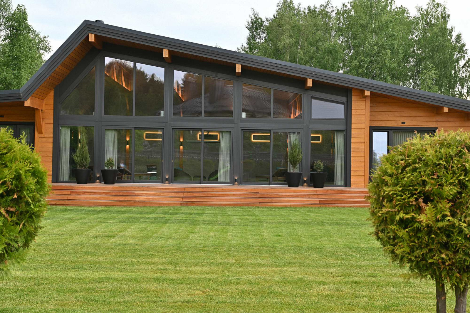 Бассейн и СПА комплекс по технологии фахверк