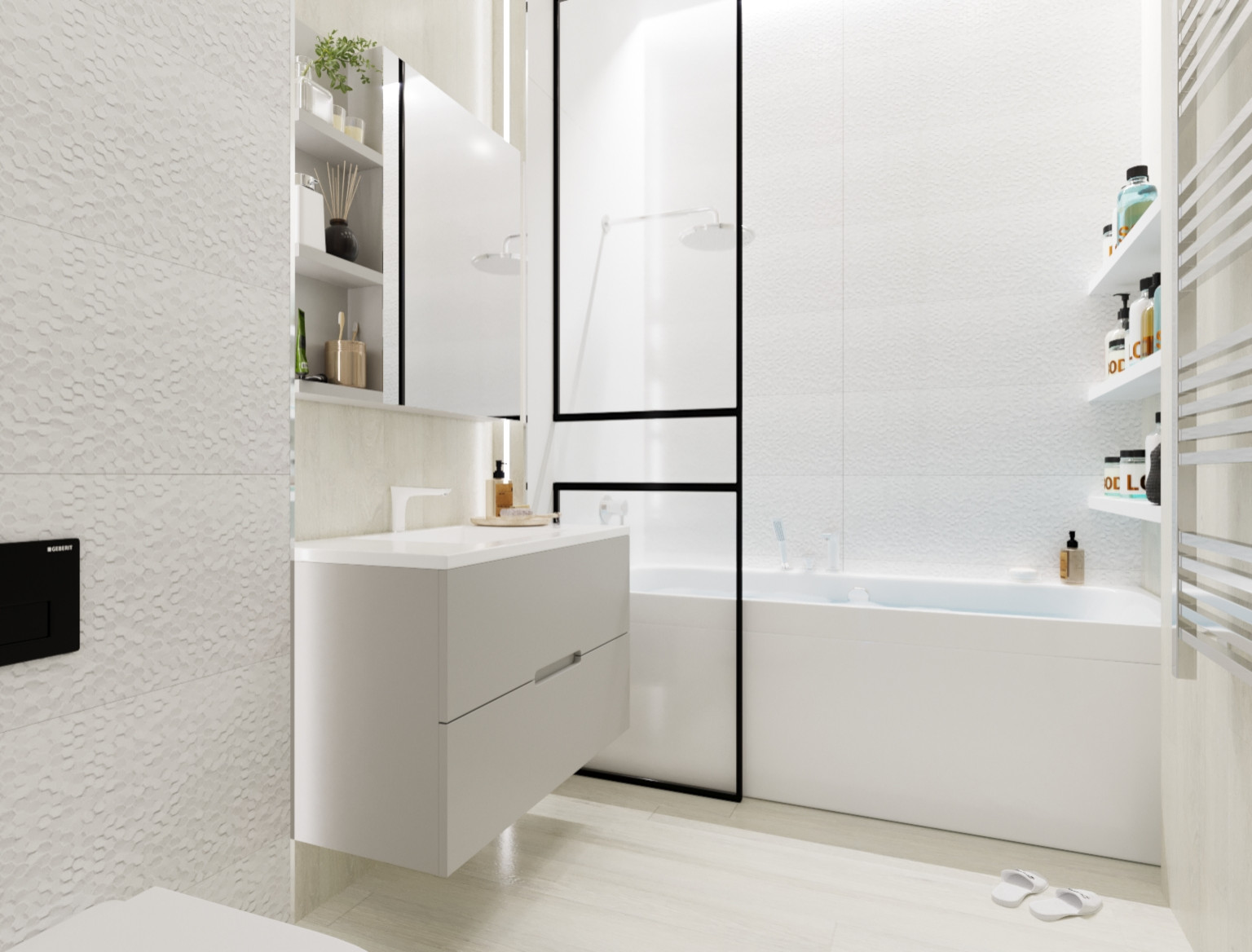 Светлый интерьер в современном стиле