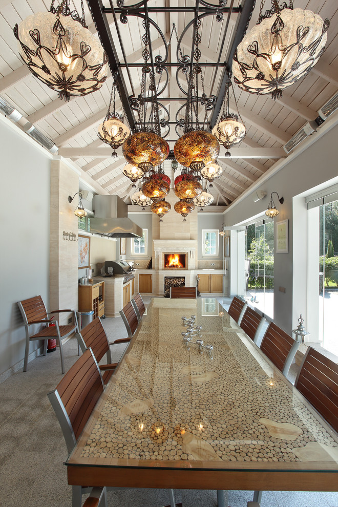 Ангелово. Беседка с Барбекю и Камином.