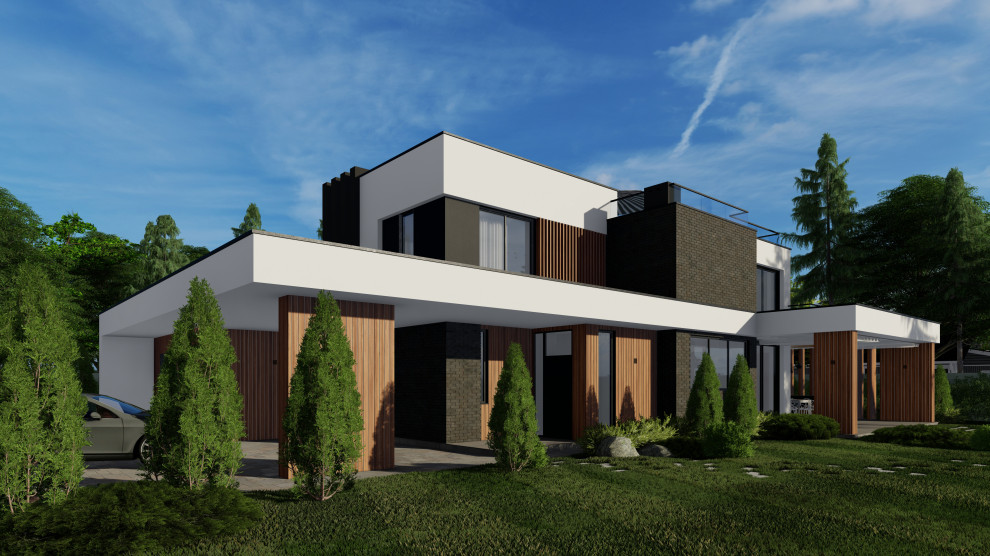 Частный жилой дом в современном стиле