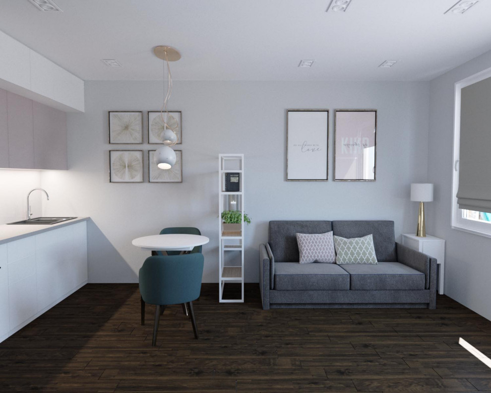 Обложка проекта: Квартира-студия для девушки