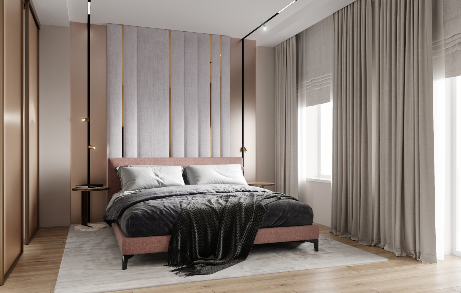 Обложка проекта: Спальня в стиле фьжн