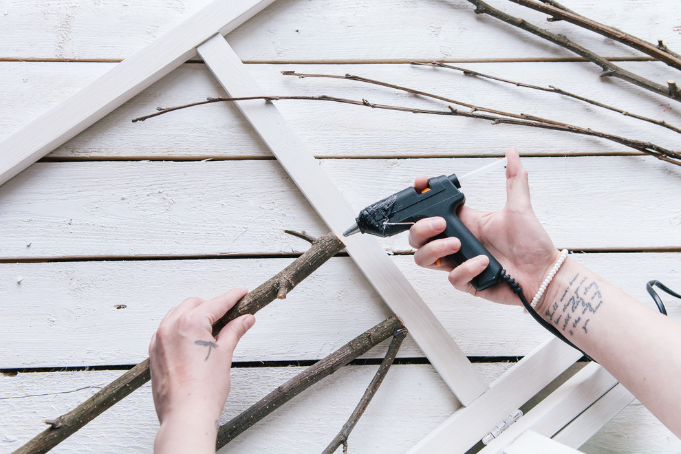 DIY: Лесной декор для скучной ширмы