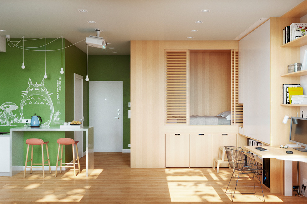 Проект интерьера квартиры - студии «Оригами», Санкт - Петербург /43м2