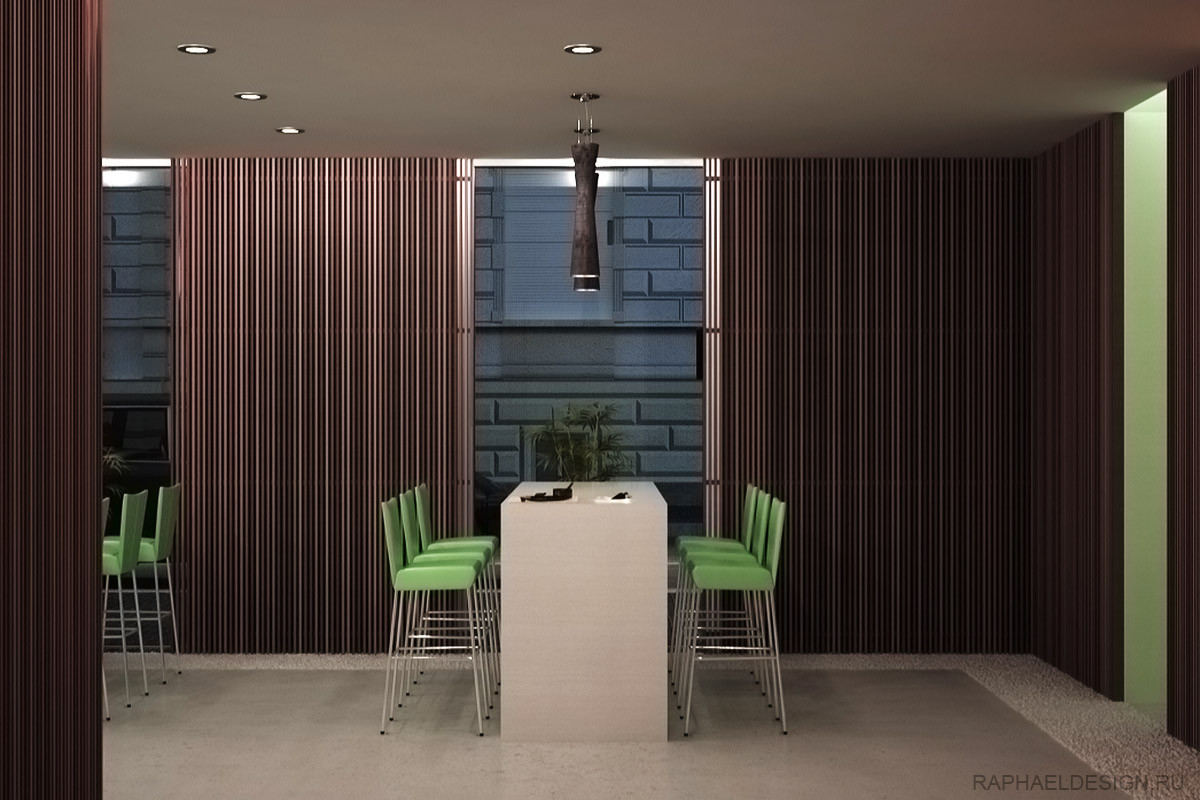 Дизайн интерьера суши бара