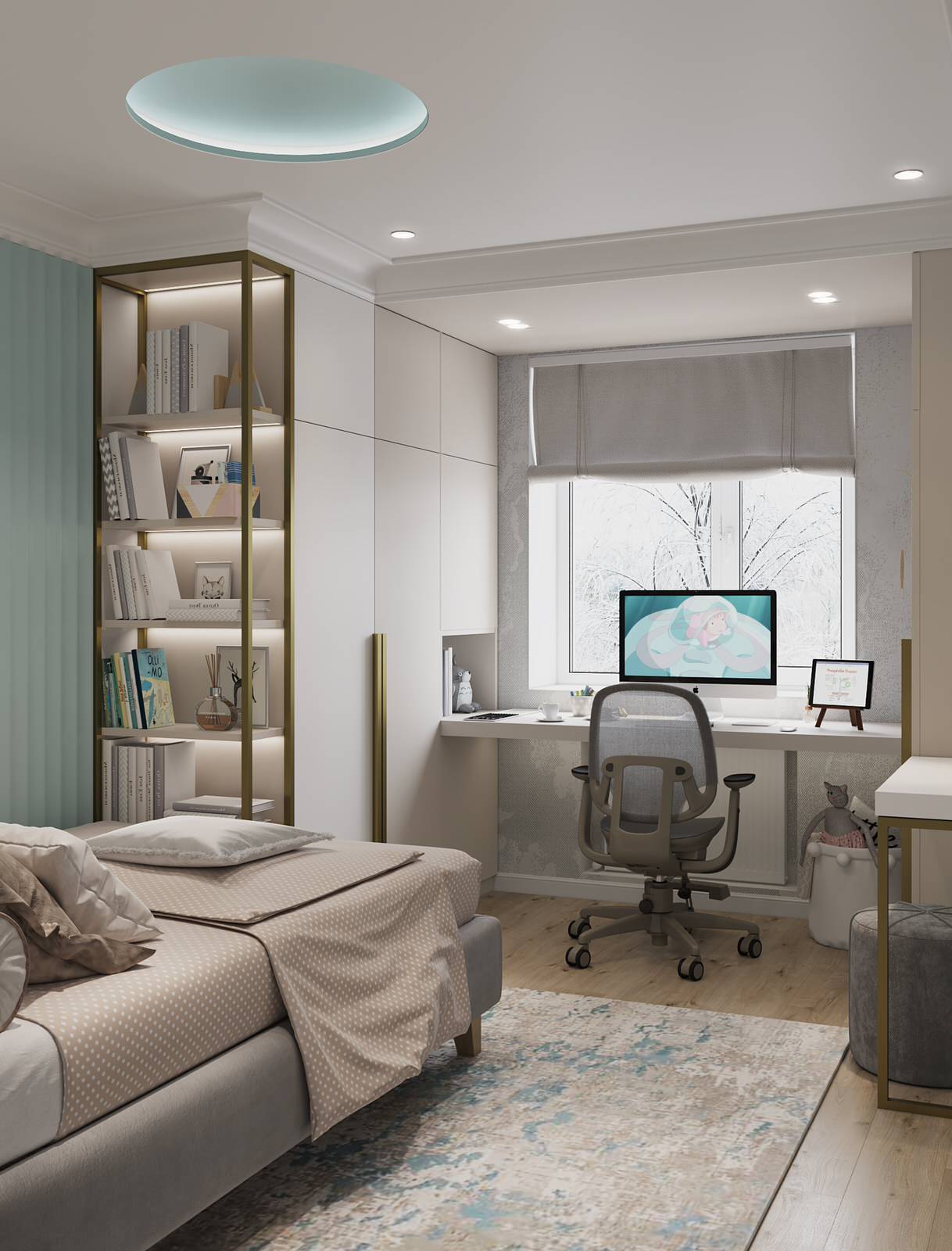 проект "Сдержанный комби на 87м2"