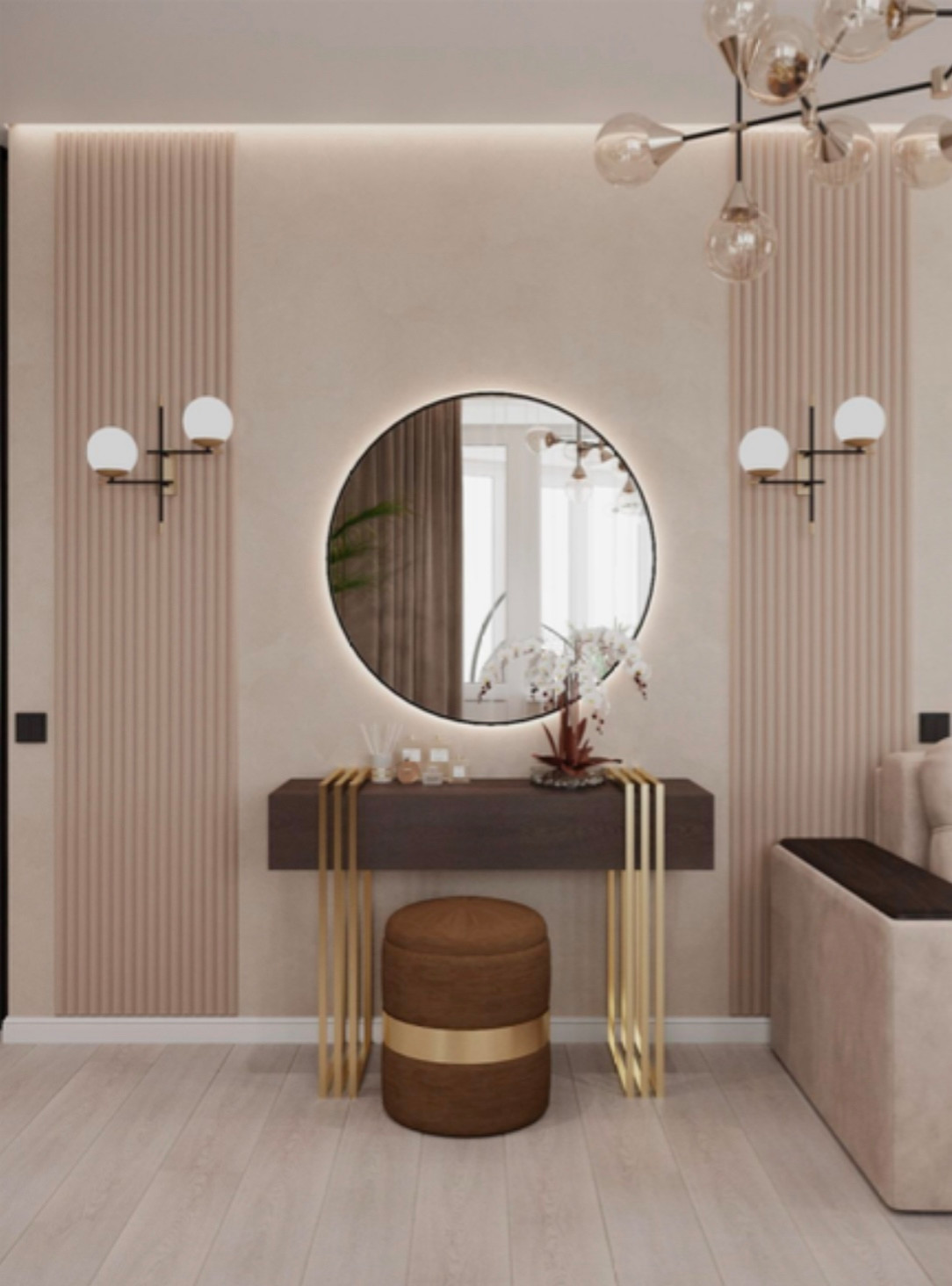 Дизайн проект 3х комнатной квартиры 82 м2 ЖК «Элегант» город Краснодар