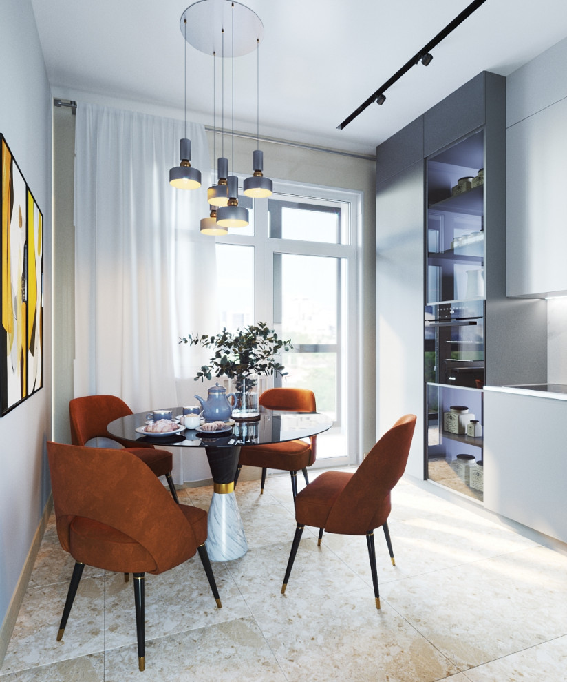 Обложка проекта: Кухня с балконом с ремонтом от застройщика