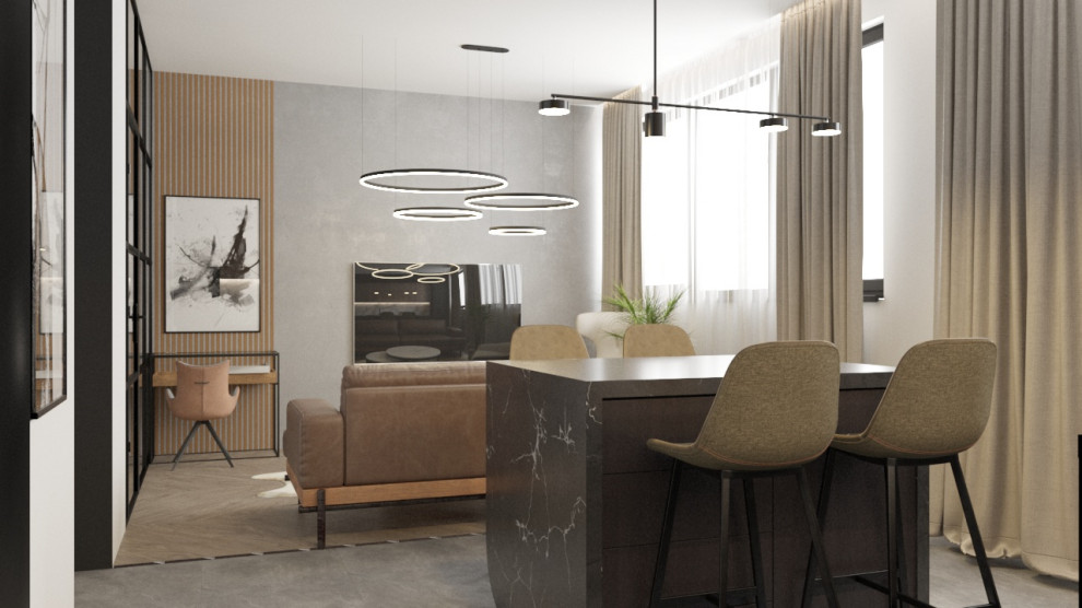 Обложка проекта: Интерьер квартиры-студии. Москва