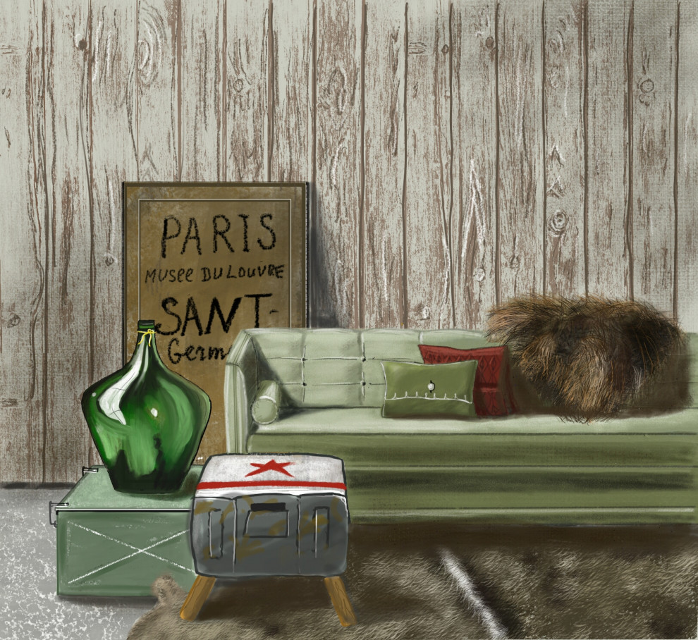 Визуализация гостиной