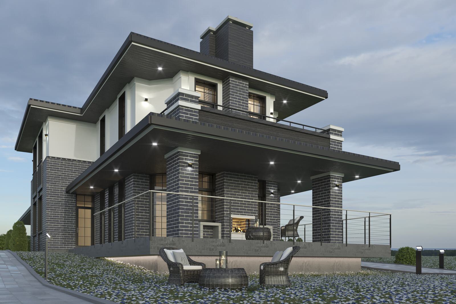 ИНДИВИДУАЛЬНЫЙ ЖИЛОЙ ДОМ Проект создан: 06/2018 Общая площадь: 272,35 м2