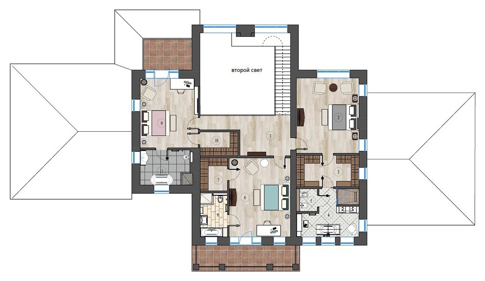 Houzz тур: Классический интерьер с двухсветной гостиной