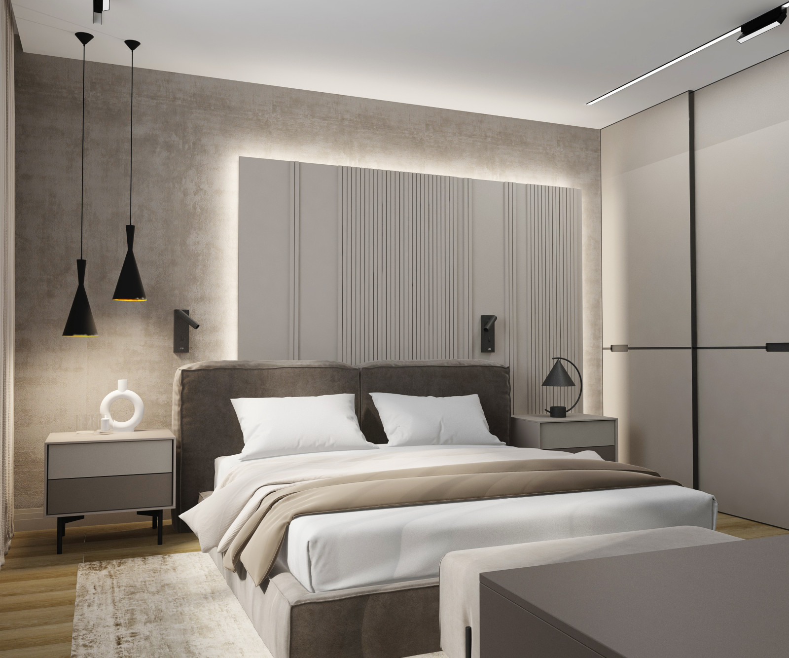 Дизайн-проект  спальни 17 кв.м