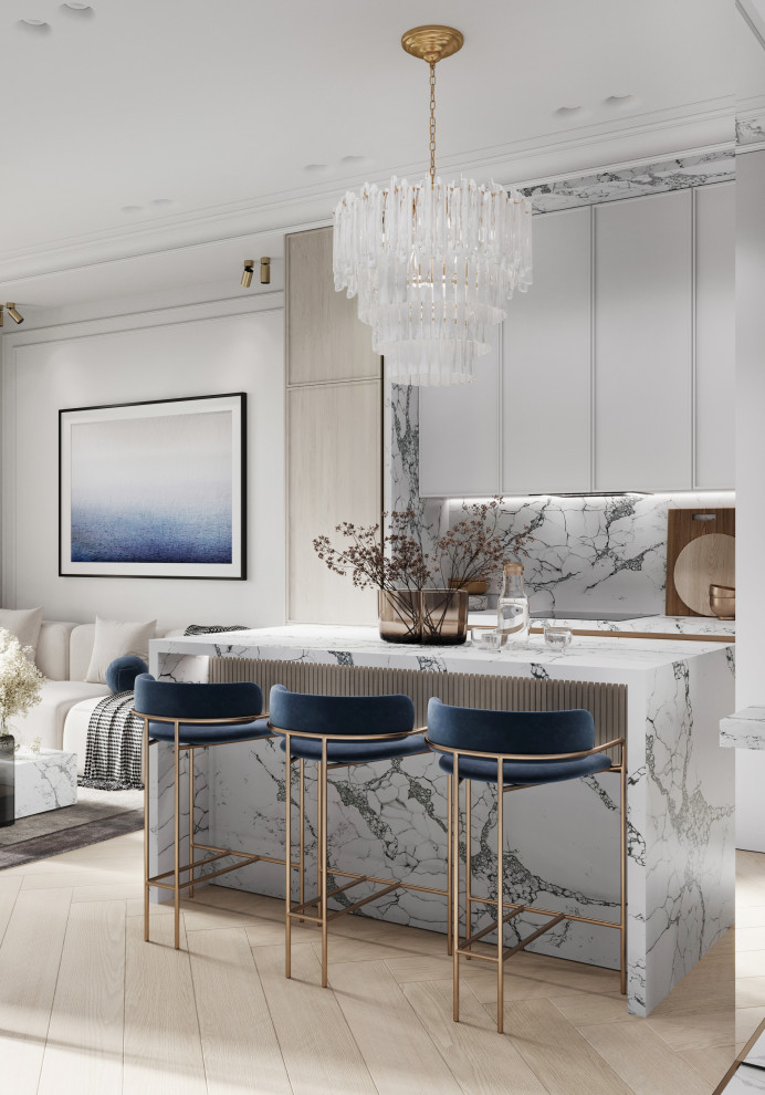 Однокомнатная квартира в стиле современной классики