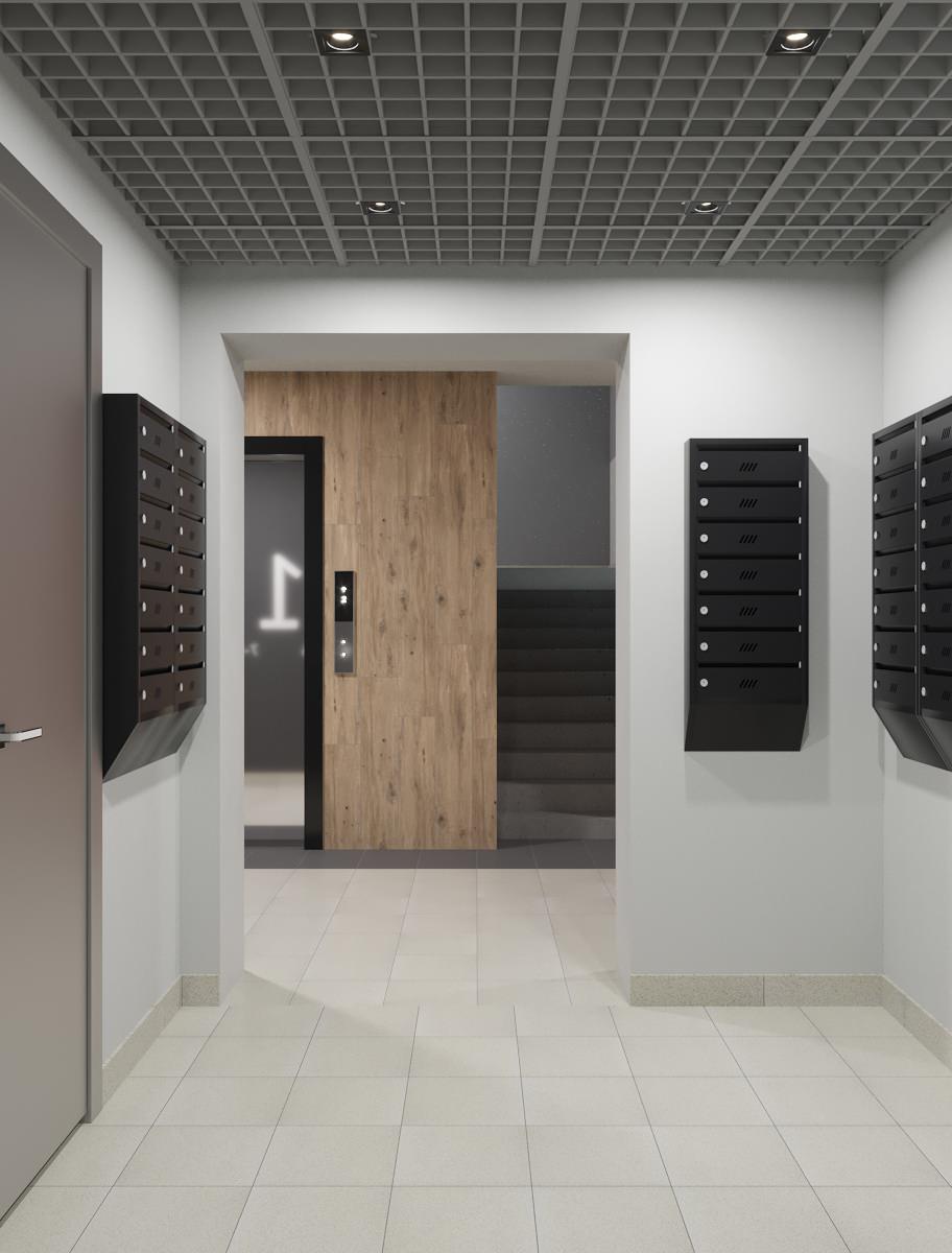 Дизайн подъезда многоквартирного дома в Уфе