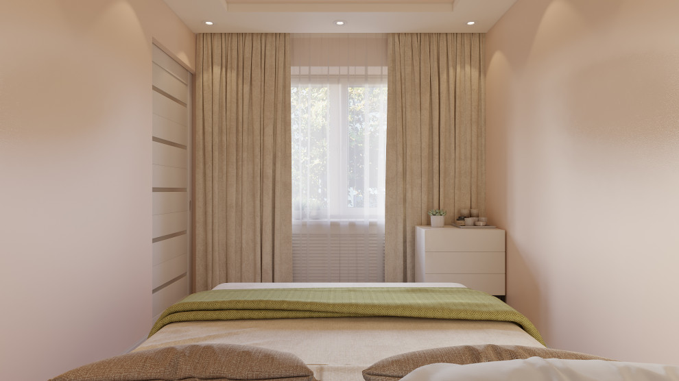 Дизайн двухкомнатной квартиры 44 м2