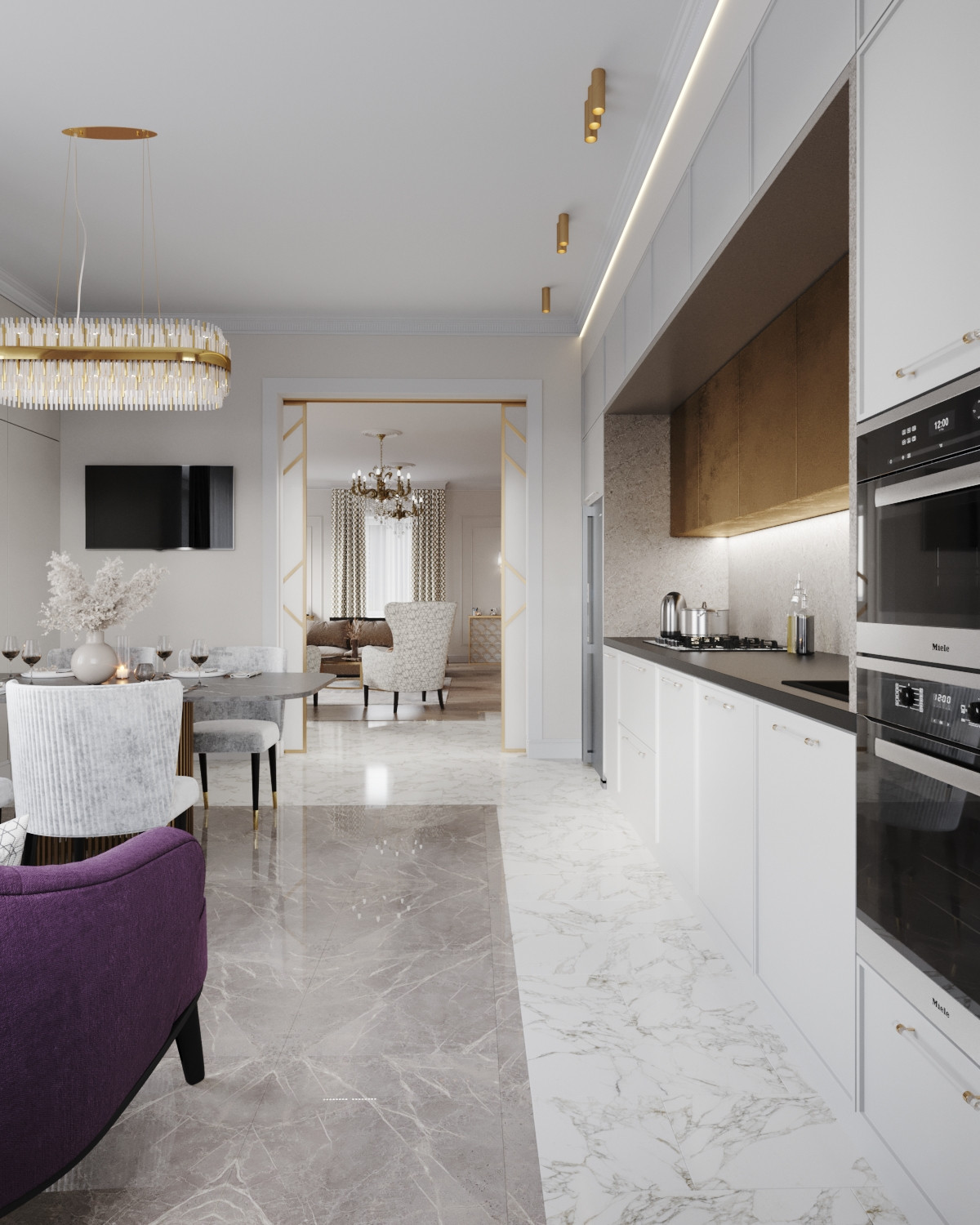 Реконструкция первого этажа в загородном доме