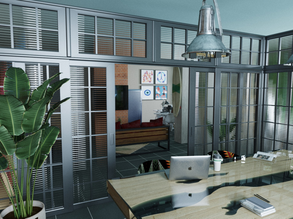 Офис в стиле лофт. Москва.